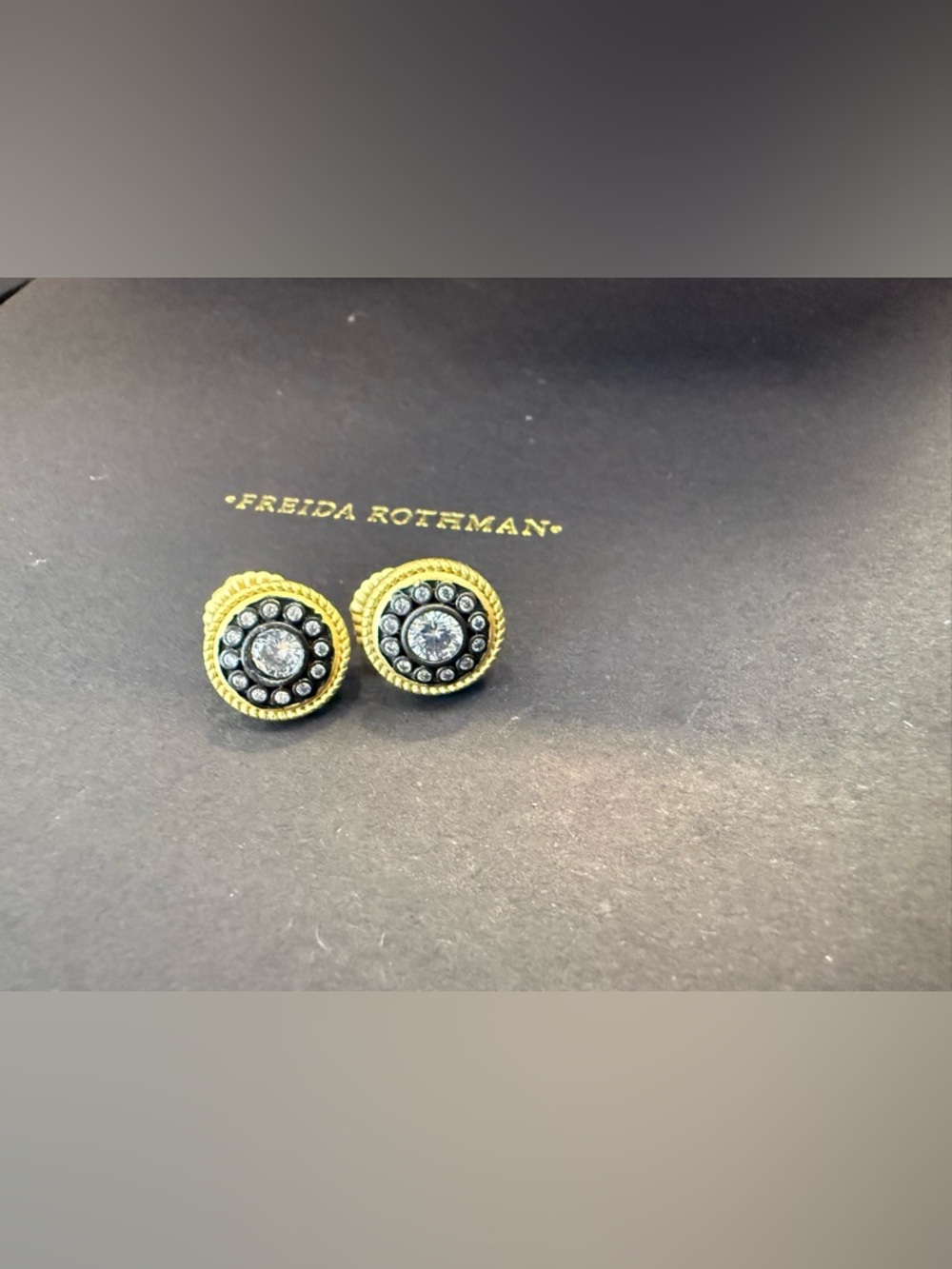 NEW FR NAUTICAL BUTTON STUD EARRINGS
